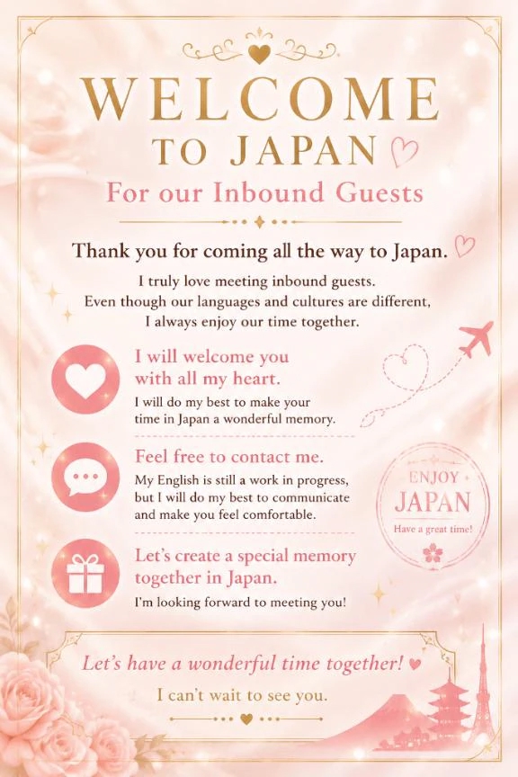 インバウンドのお客様達へ🌍